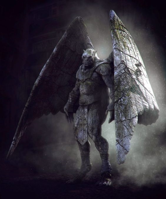 Golem de pierre  Gardien de sos de la  nuit